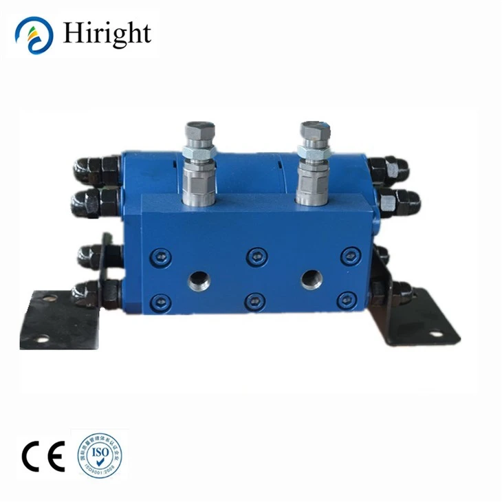 Hydraulic Cast Iron Gear Flow Divider With Valve